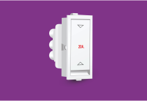 20 Amp 2 Way Flat Switch 1 M (Classic) (V1029) – V-Five Series | Vinayak Electricals